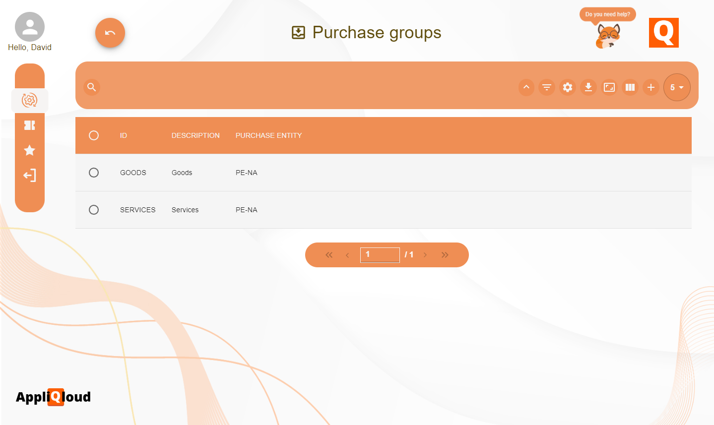 Organizational structure - purchase entities language