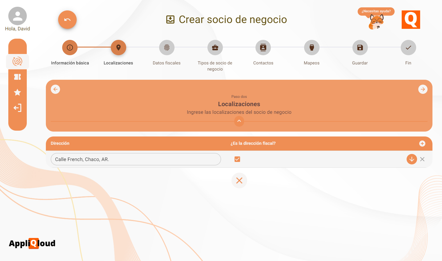 Business partner fiscal data